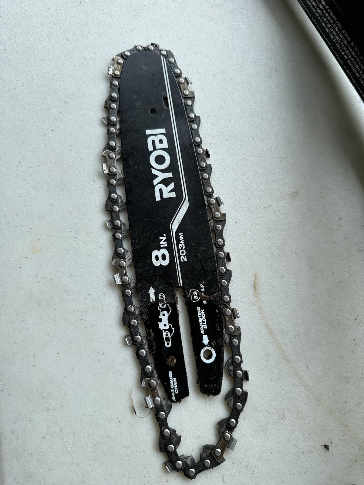 Genuine Ryobi Bar & Chain for 18v ONE+Cordless P4360 8”in 203mm eBay