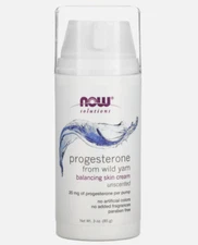 Progesterone from Wild Yam, Balancing Skin Cream, Unscented, 20 mg 3oz