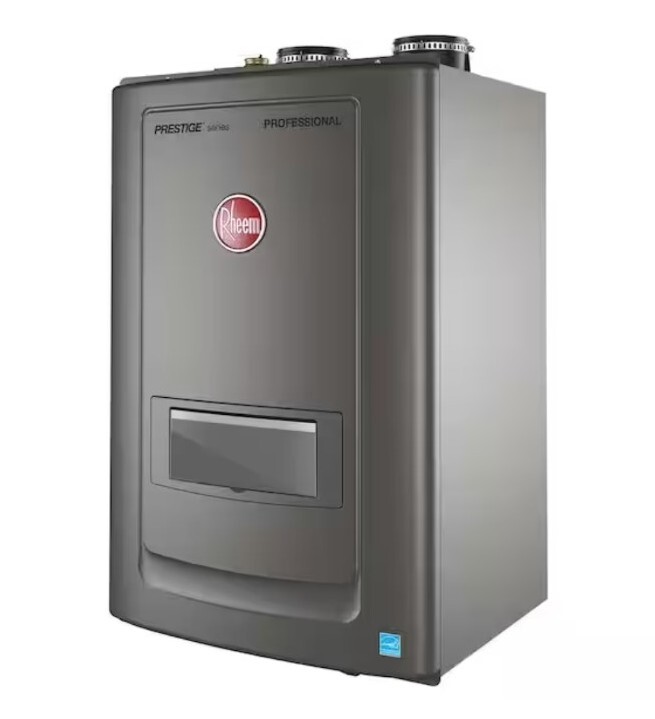 Rheem Natural Gas Combi Boiler Tankless Water Heater 9.0 GPM 180,000