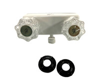 RV Off White Plastic Shower Faucet W/ Diverte...