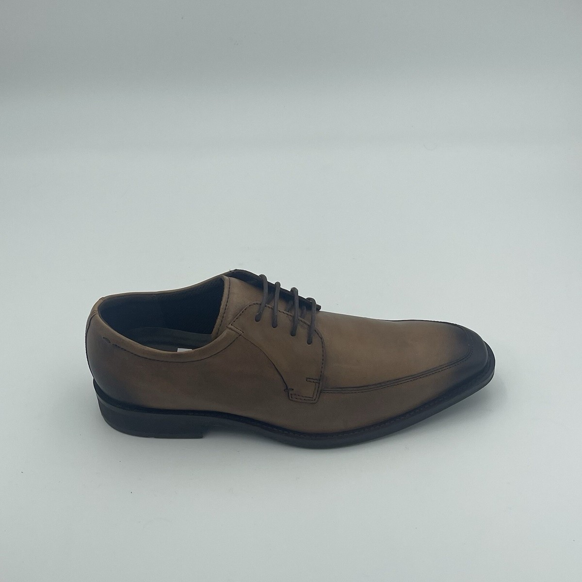 ECCO Melbourne Leather Derby Shoes Amber/Brown Choose SZ 7 