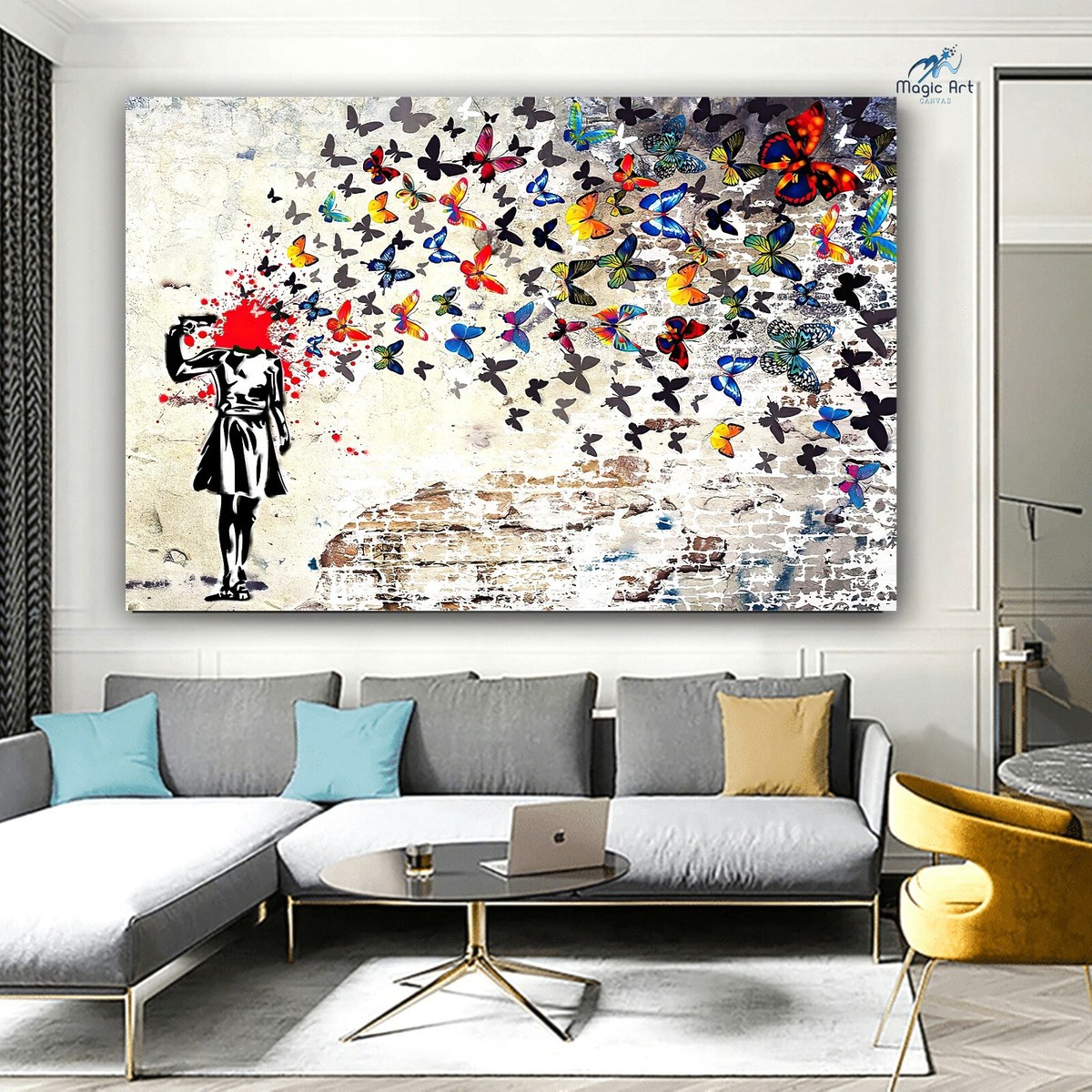 ラピュタ ｖｓ バンクシー アート 絵画 インテリア laputa banksy 81kekyqZlTL._UF350,350_QL50_.jpg