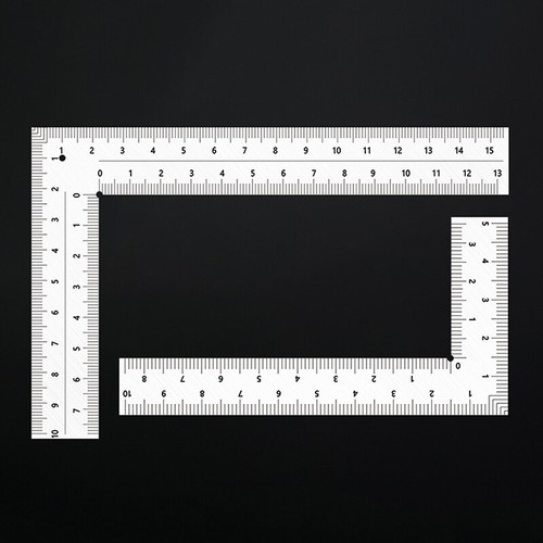 Mini Framing Ruler Measuring Layout Tool Stainless Steel Square Right ...