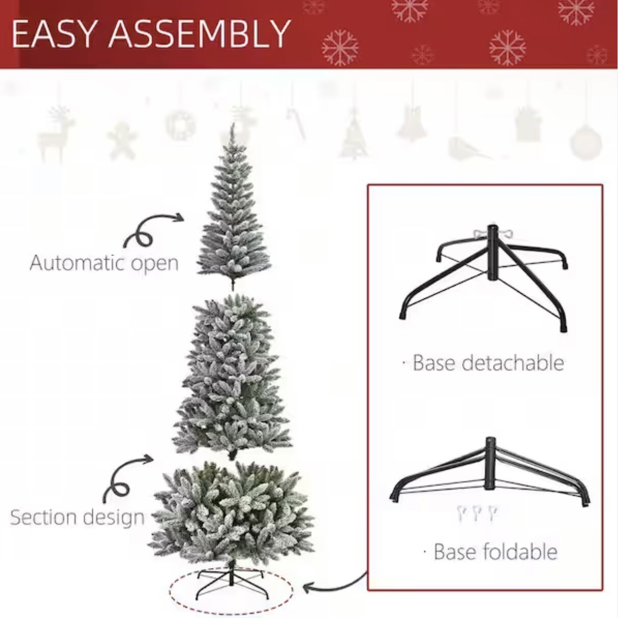 Artificial Christmas Tree 9' Xmas Tree Home Indoor Decoration