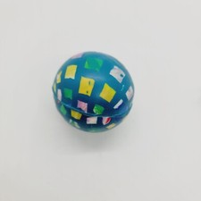 Vintage 2  Super Bounce Ball Bouncy Rubber High Hard Rubber Blue Multicolor