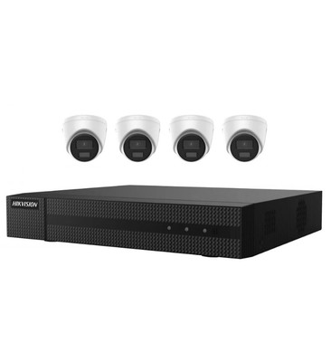 Hikvision 4-Channel 6MP NVR 1TB HDD & (4) 4MP Cameras EKI-K41T24 OPEN BOX.