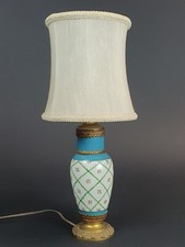 GRAZIOSA LAMPADA IN PORCELLANA E BRONZO FRANCIA PRIMI ANNI '900