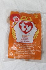 TY Teenie Beanie Baby 1998 McDonalds Happy Meal Toy 2 Bongo the Monkey - NIP