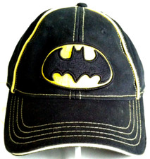 Batman Hat Cap Black Logo DC Comics Kids Cotton Adjustable Size RN14750