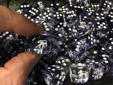 Monster Hand D6 Runic Rune Bell - Customized Six-Sided Die - EACH - RPG Tabletop