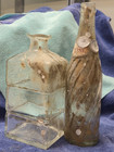 Vintage Ocean-Found Bottle Duo - 1930s Seagrams & 1960s Pepsi w/ Authentic Barna — photo 1