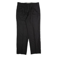 Pantaloni Chino Vintage SAHAR & ELIKA Neri Regolari Dritti Anni '90 W36 L30
