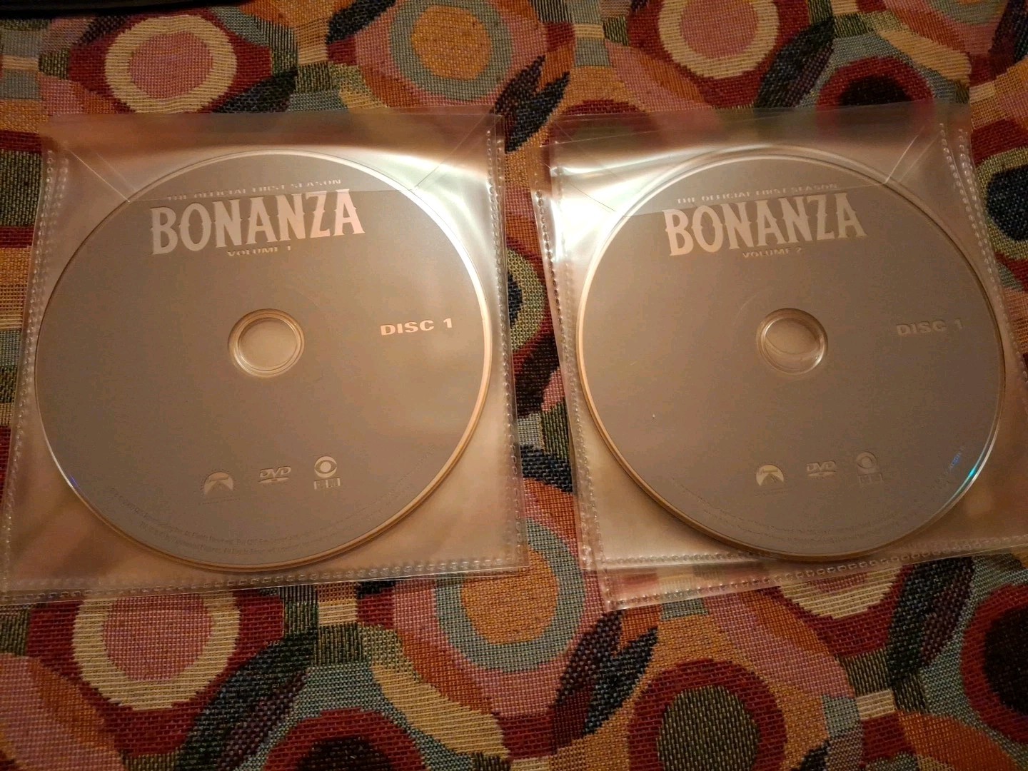Bonanza: The Official First Season, Vols. 1 and 2 (DVD, 1959) DISCS ONLY!!