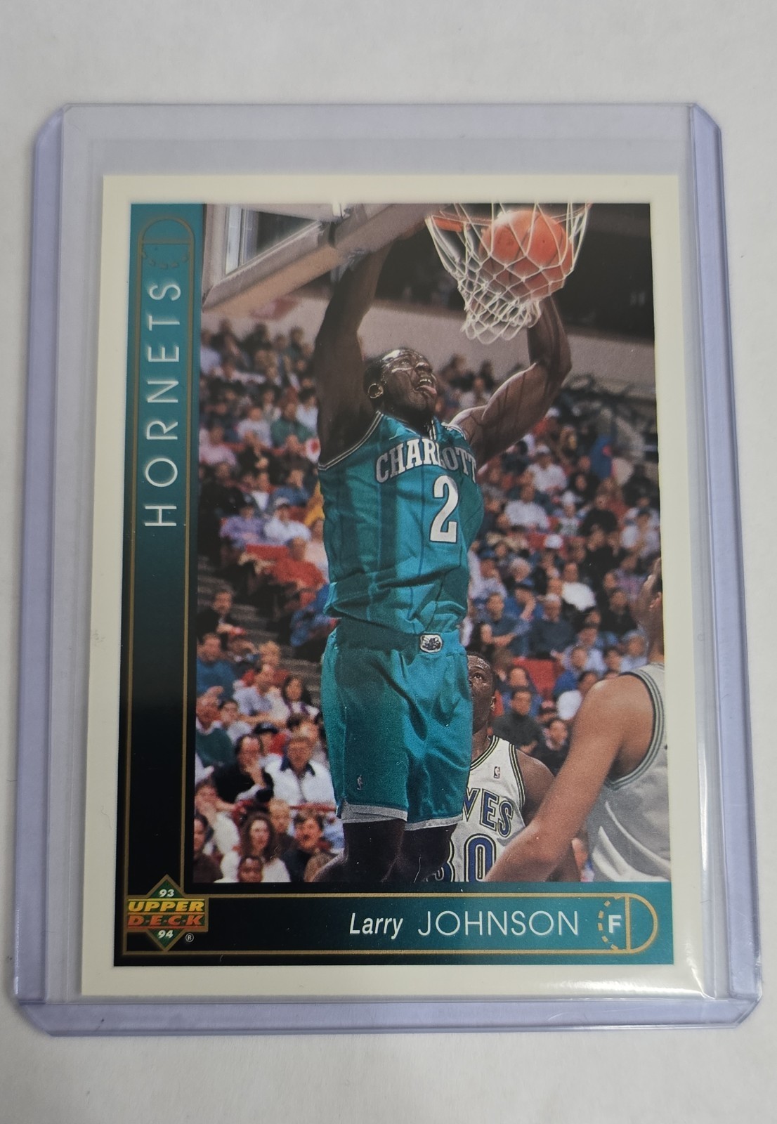 1993-94 Upper Deck International French - Larry Johnson #80