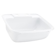 Rectangle RV Bathroom Sink  Single Bowl Lavatory Sink  Camper Basin  Plast...