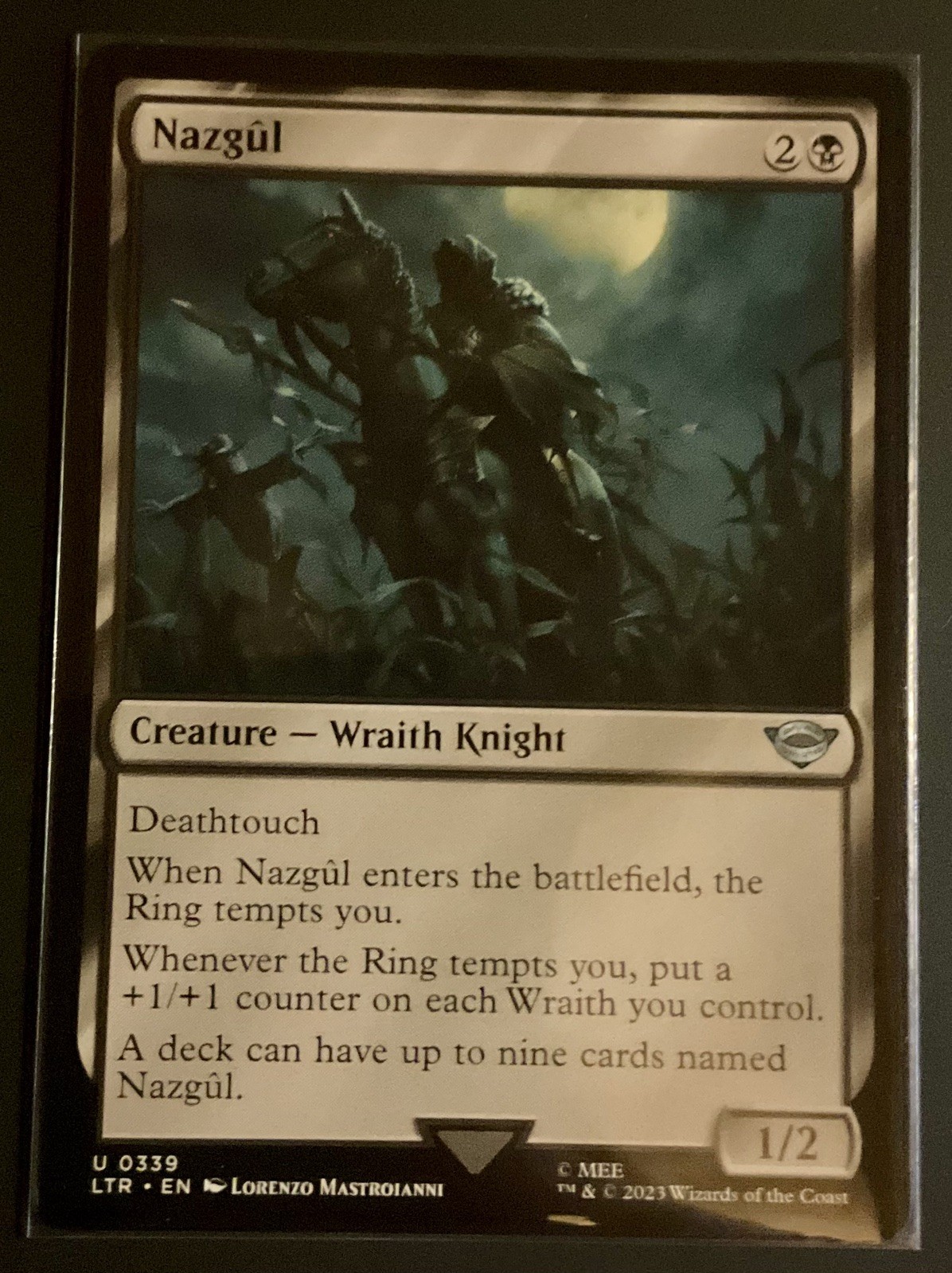 Nazgul (0339) #339 (NM) Lord of the Rings LTR Magic MTG