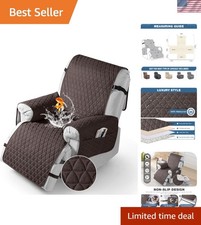 Chic Microfiber Recliner Cover - 100 Waterproof with Anti-Slip Design 22''