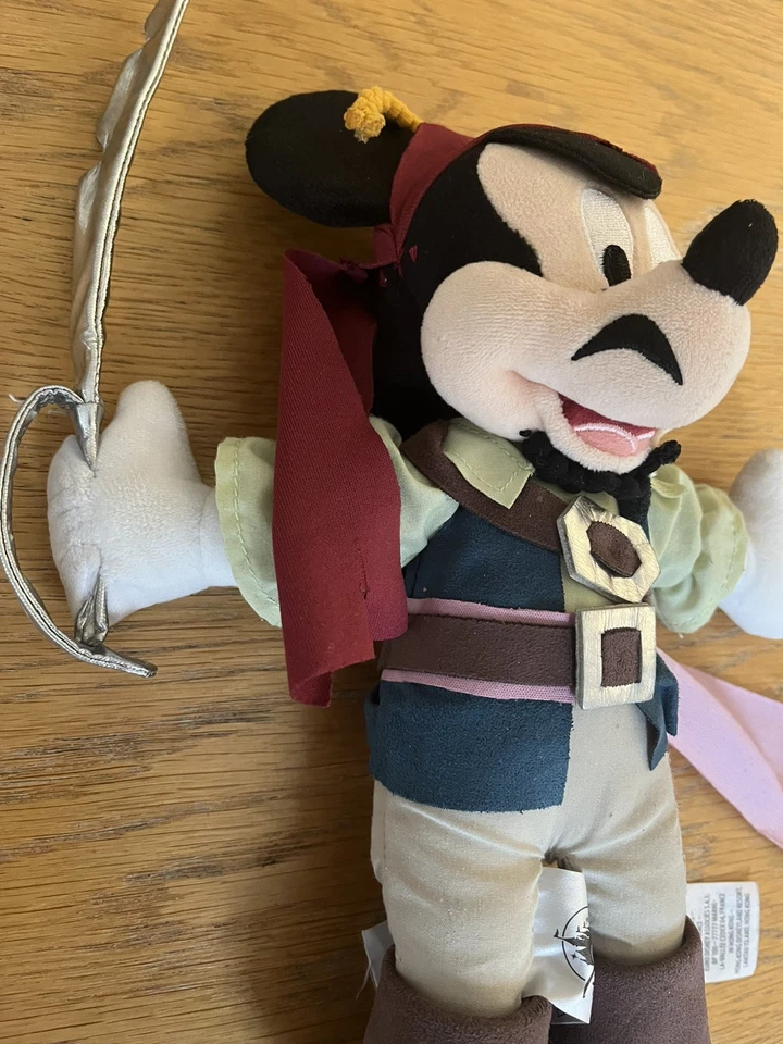 Disney Mickey Mouse Jack Sparrow Pirates Of The Caribbean Plush Disney Parks 11” - Image 3 of 4