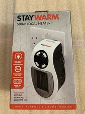 StayWarm 500w Plugin Local Ceramic Fan Heater 2 Speed