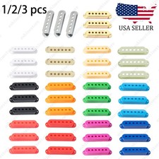 1/2/3Pcs Plastic SSS Single Coil Pickup Covers For Fender SQ Strat multiColors