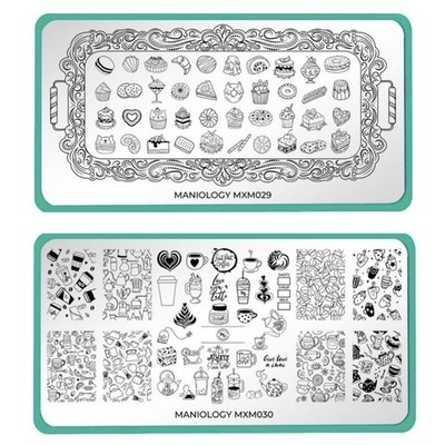 HTF Maniology MXM April 2020 Nail Stamping Plates - MXM029 & MXM030