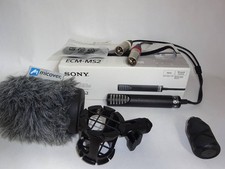 Sony ECM-MS2 Stereo Microphone Compact Camcorder Used with Windshield Cable Cli