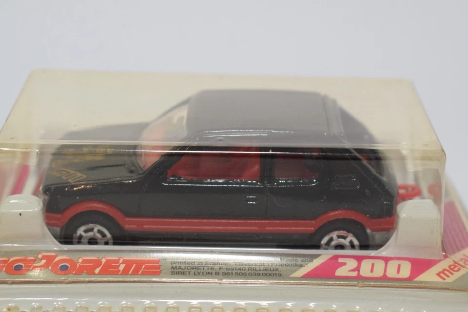 B86 1:64 3 pulgadas 3 pulgadas majorette 281 peugeot 205 gti negro sin usar, en caja ¡muy raro! Foto 3 de 4