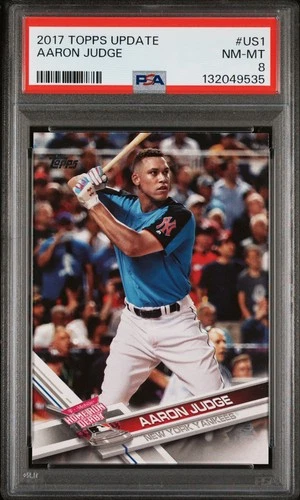 Aaron Judge Rookie Card 2017 Topps Update #US1 PSA 8