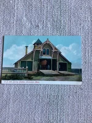 Nantucket U.S. Life Saving Station Lighthouse   Postcard PC