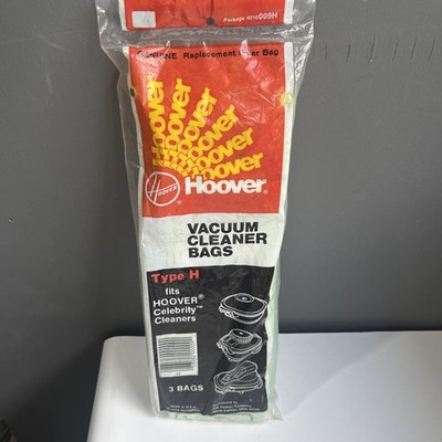 Genuine HOOVER Type H Vacuum Bags 3 Pack Model 4010009H - NEW