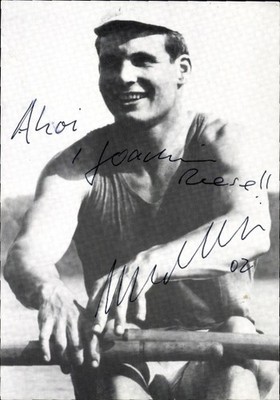Autograph card rower Moritz von Groddeck, portrait, autograph - 11447231