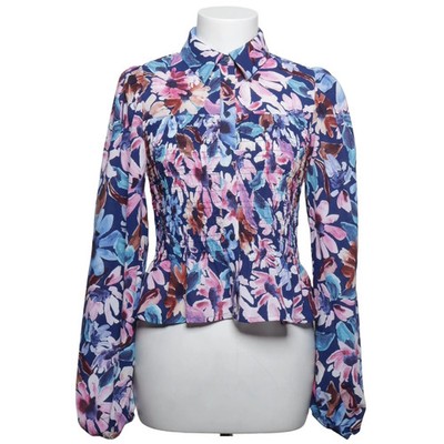 ONLY Studio, Bluse, Größe: S, Blau/Pink/Mehrfarbig, Polyester, Blumen #USF