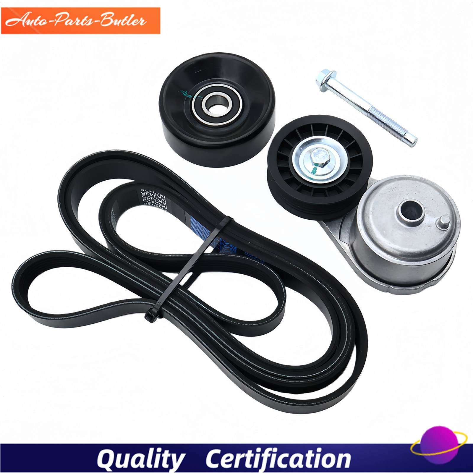 Drive Belt Tensioner Pulleys Kit For 96-05 Chevy Astro GMC Safari 4.3L V6 38103 thumbnail 16