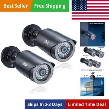 Dummy Fake Security Camera, with One Red LED Light at Night, for Home and Bus...