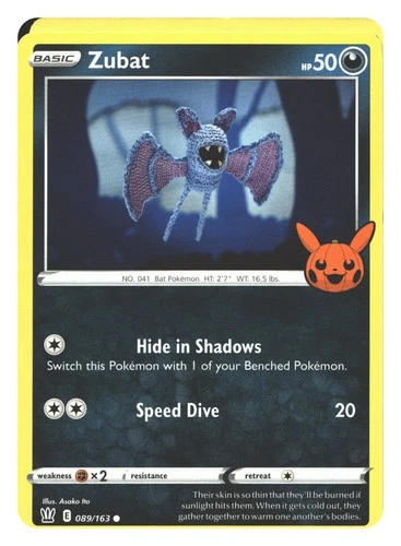 Zubat 089/163 NM Trick or Trade B00ster Bndl - product listing photo