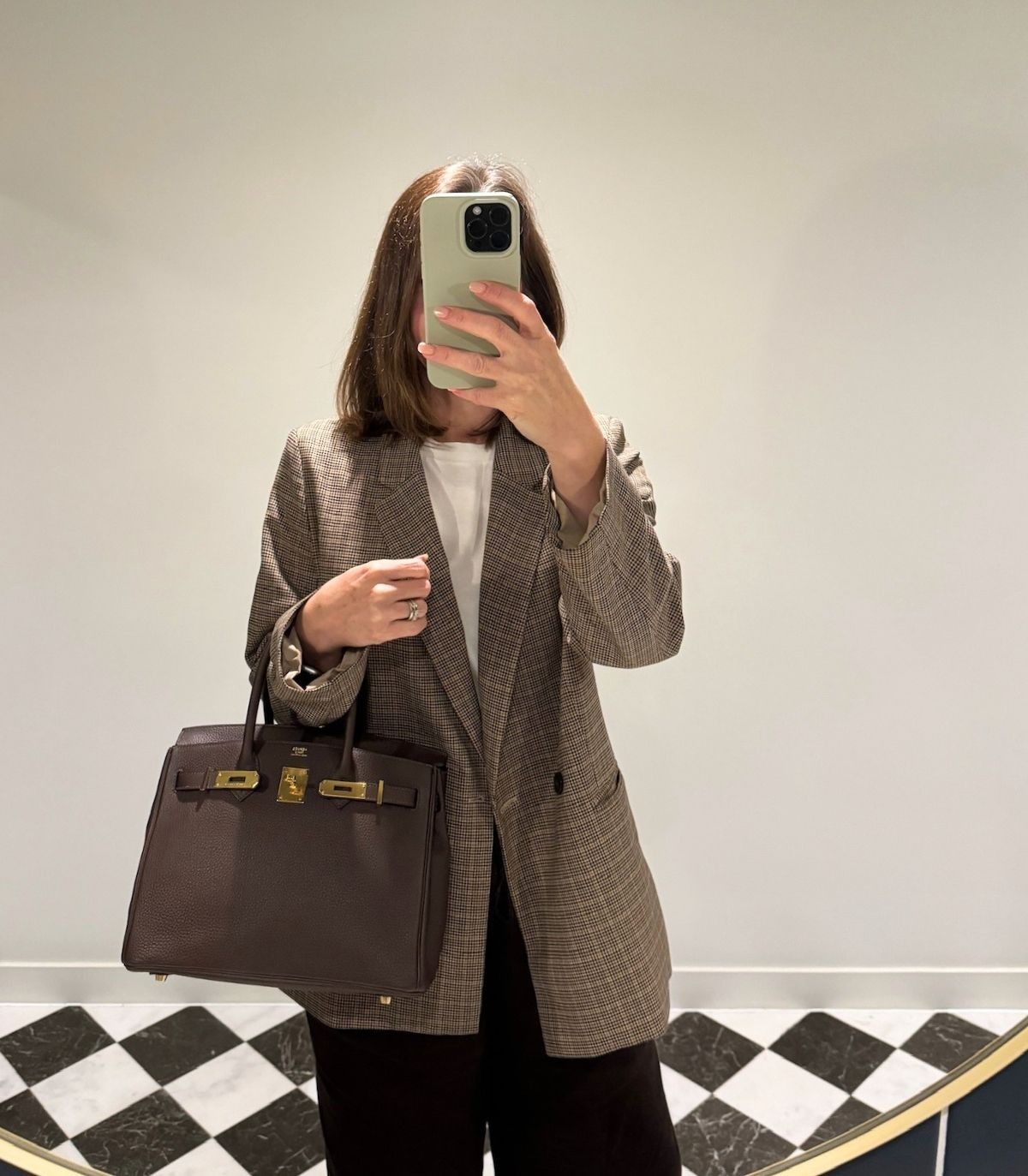 Hermès Chocolat Togo Leather Birkin 30cm Retourne image 2