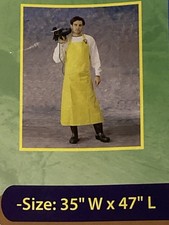 Heavy Duty Yellow Apron PVC Reinforced Poly Backing 2W International 3547 NEW