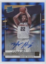 2020 Donruss Rated Rookies Blue Laser Signatures 19/25 Zeke Nnaji #236 Auto 0j4n