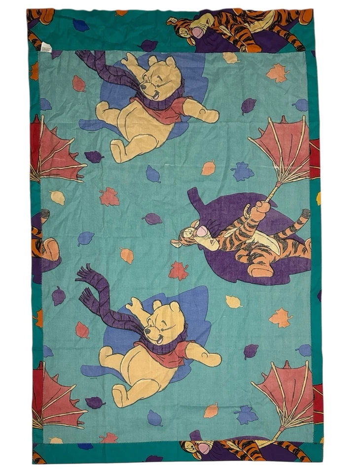 "Cortinas de bolsillo vintage Disney Winnie the Pooh & Tigger Blustery Day Rod 80""x63""" Foto 3 de 4