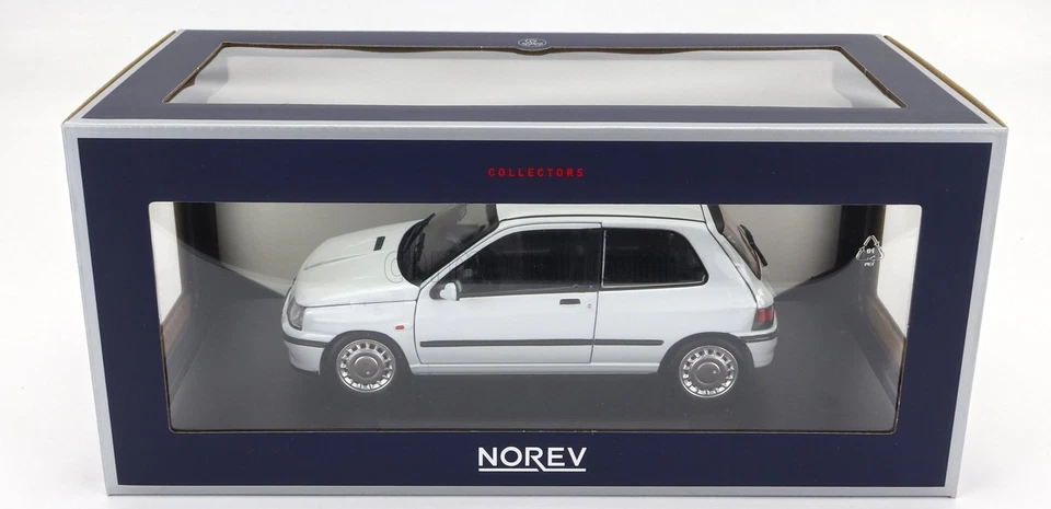 NOREV 1:18 - 185251 - Renault Clio 16S 1991 glacier white - Immagine 2 di 2