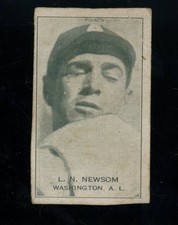 1935 4 On 1 Exbibit Cut Single Bobo Newsom Back Damage POOR LOOK! SV