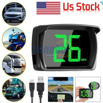 GPS Digital Speedometer Car Truck Motorcycle Head Up Display Odometer HUD MPH