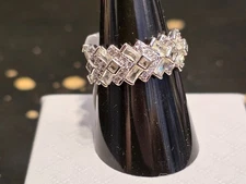 Bomb Party Ring New with Tag NO Bag Sz 8 Rhodium Plating 