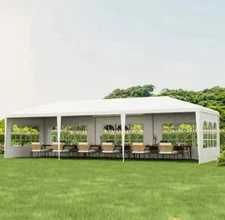 10'x30' Outdoor Gazebo Canopy Tent Wedding Party Tent Patio /w 8 Removable Walls
