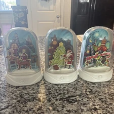 Hallmark Christmas Lights Sound And Motion Scenes Complete Set Of 3 Works