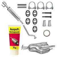 Edex Mitteltopf + Endtopf Auspuff FüR Opel Astra 2 II G FließHeck 1.4 (98-04)