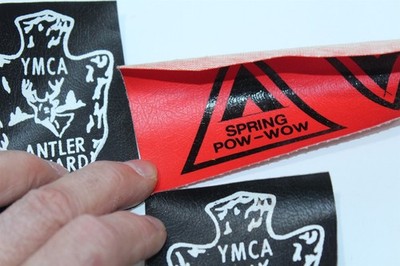 Vintage YMCA Vinyl Patches Black And Red Spring POW-WOW, Antler Lot of 3