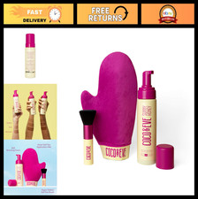 Self Tanner Foam Bundle - Dark Streak-Free Sunless Tanning Mousse, Mitt  Brush,