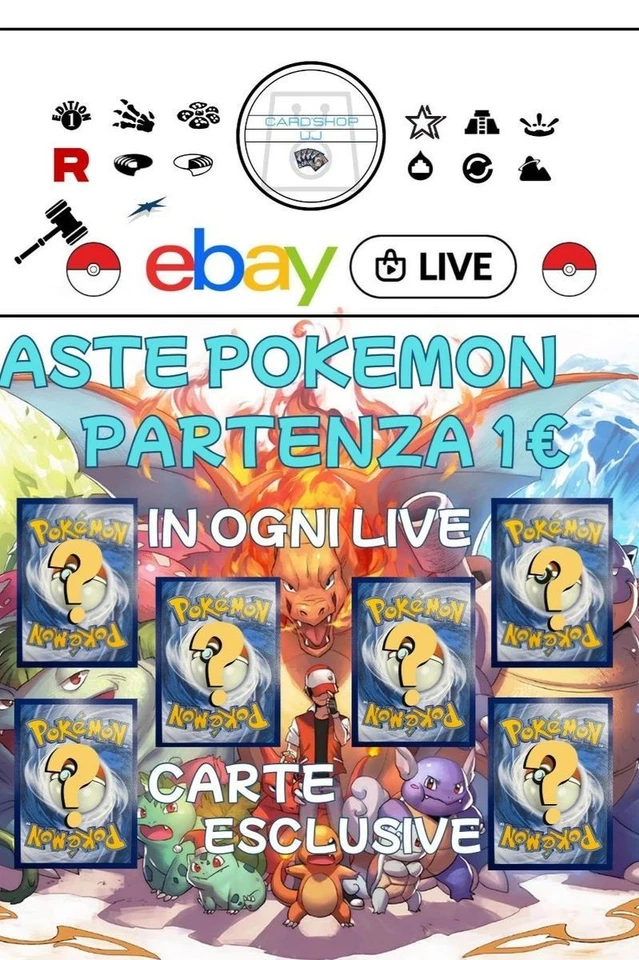 ASTE LIVE POKEMON MODERN-VINTAGE, PARTENZA 1€!