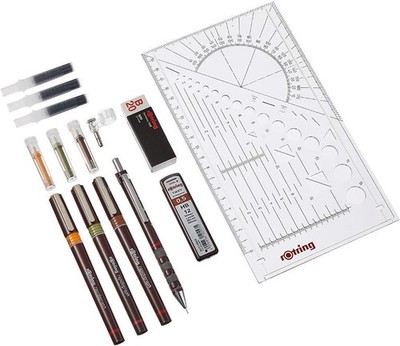 [New] Rotring College Set Rapid Graph S0699510 [B]